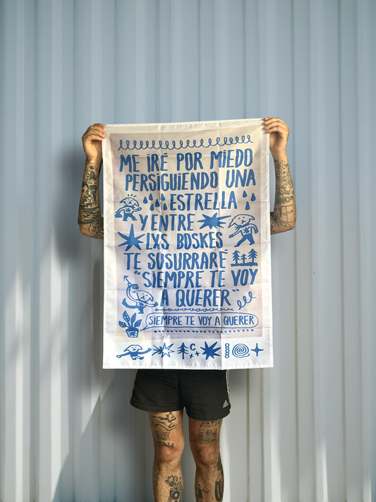 bandera ME IRÉ POR MIEDO PERSIGUIENDO UNA ESTRELLA
