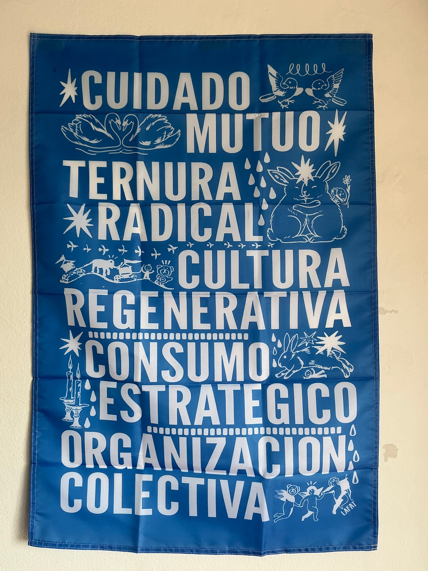 bandera CUIDADO MUTUO