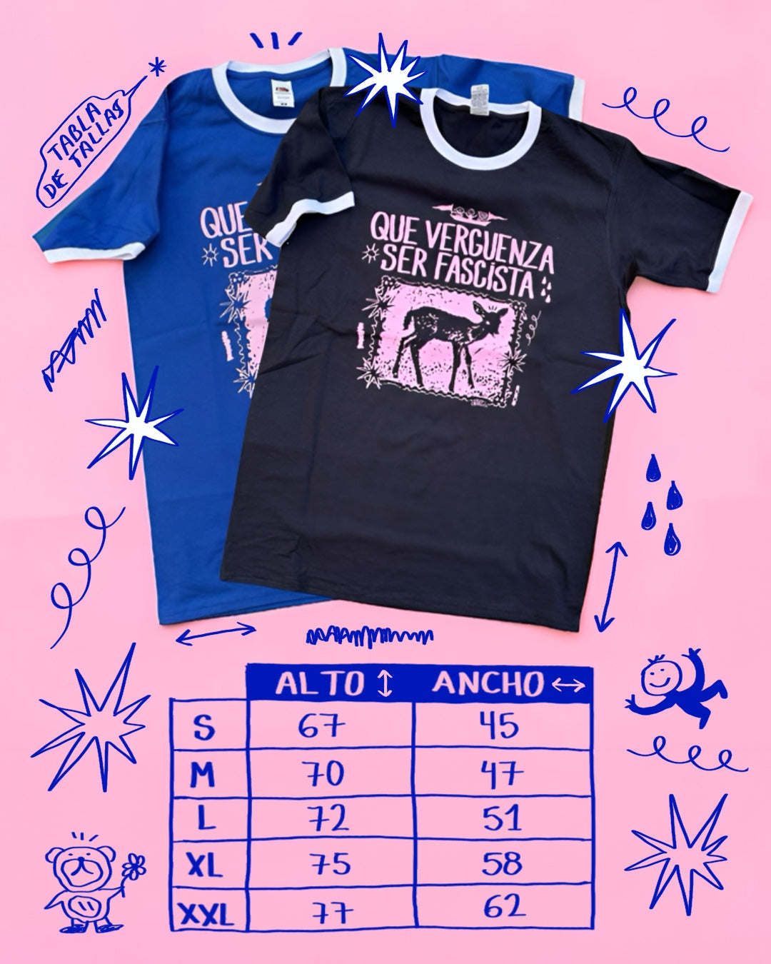 camiseta QUE VERGÜENZA SER FASCISTA